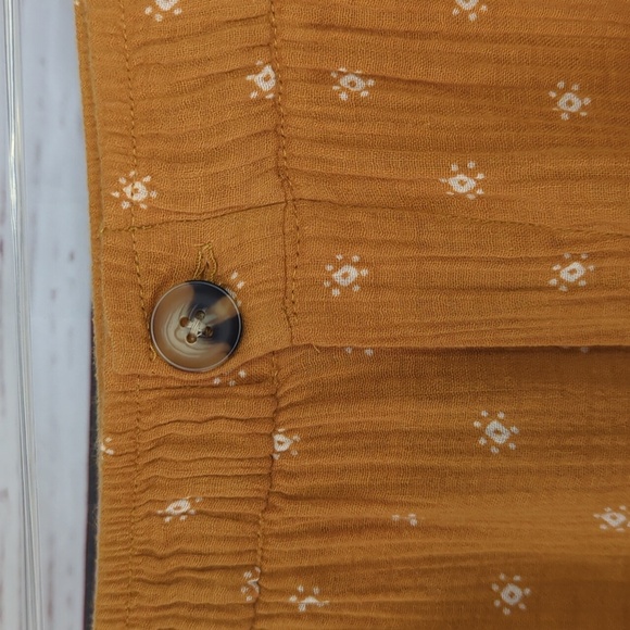 Wonderly Gold Gauze Wide Leg Pants Flowy Boho Lagenlook Plus Size 1X NWT Beachy - Picture 8 of 15